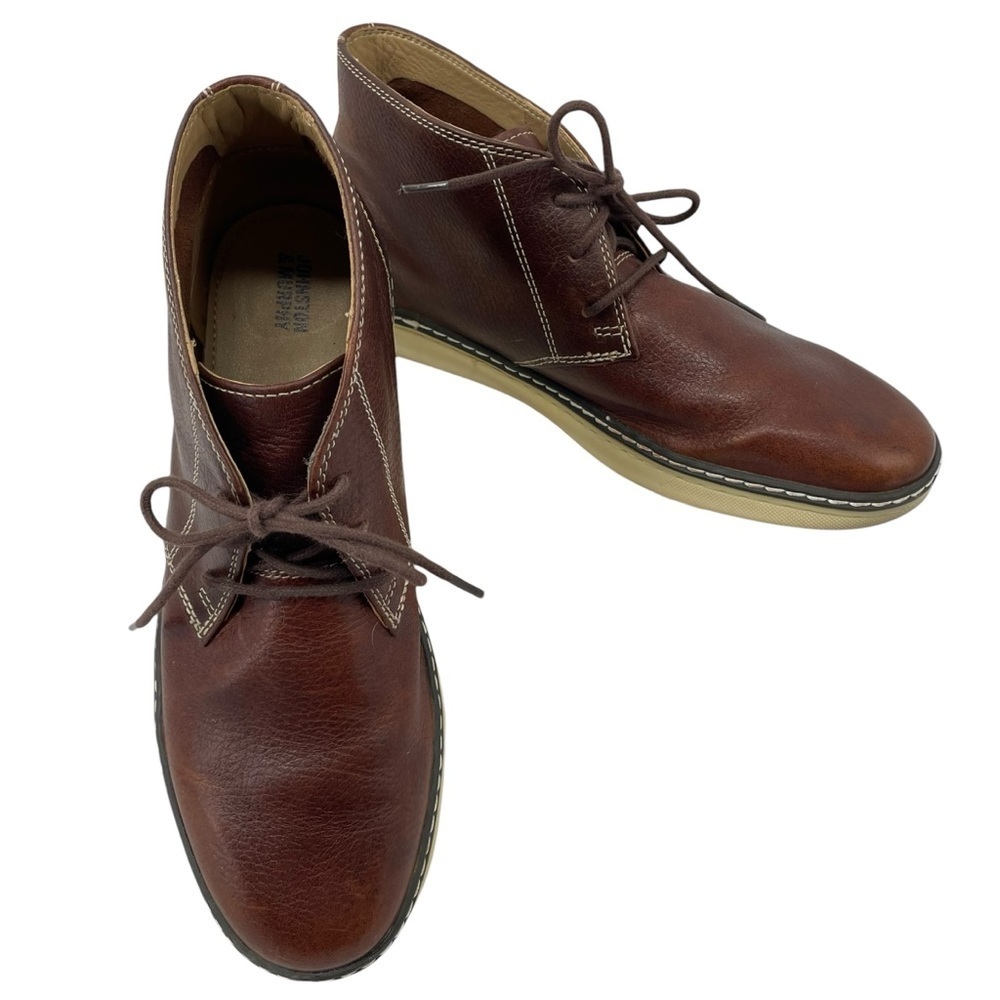 Johnston & Murphy McGuffey Chukka Leather Ankle Dress School Boots Shoes Boys 6